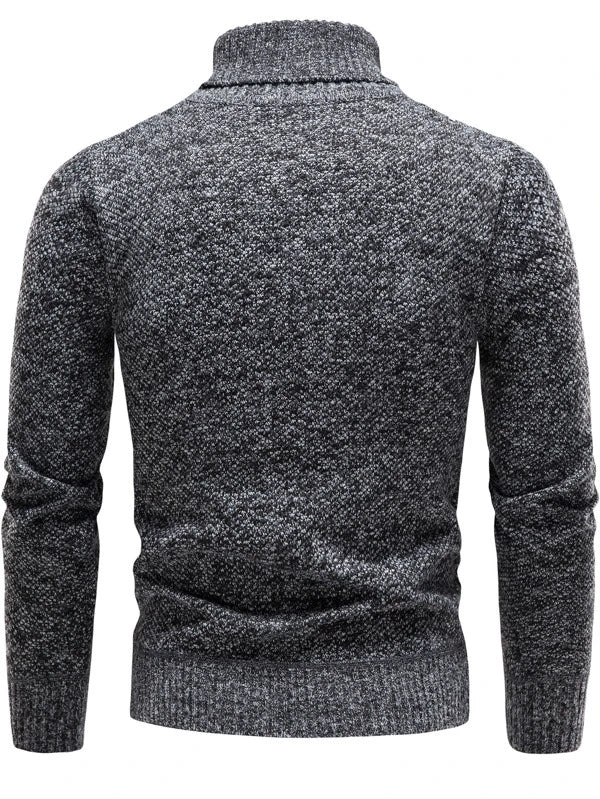 Manfinity Homme Men Turtleneck Thermal Lined Sweater