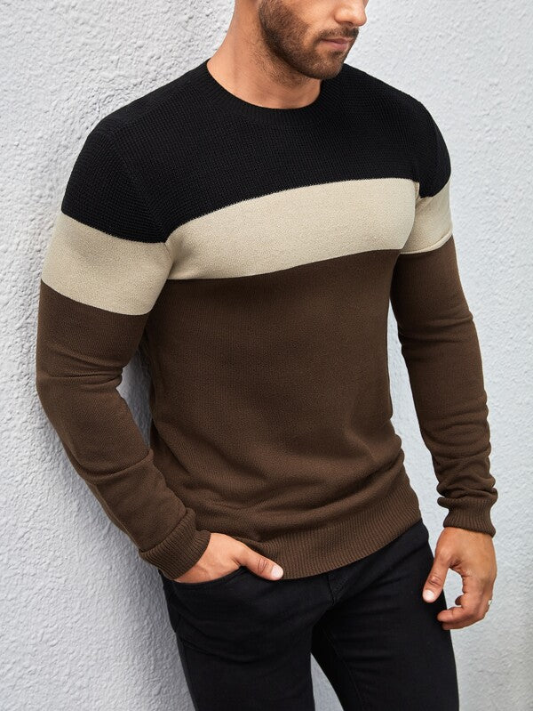 Manfinity Homme Men Color Block Sweater