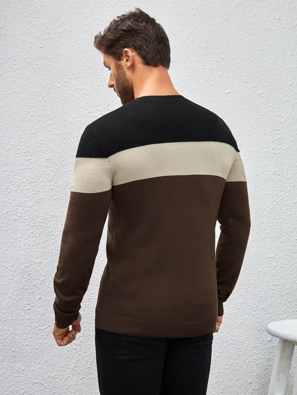 Manfinity Homme Men Color Block Sweater