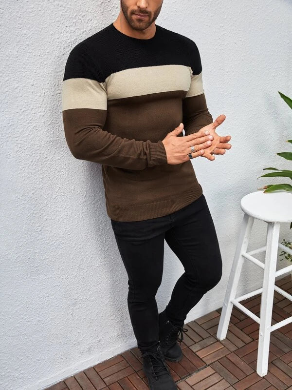 Manfinity Homme Men Color Block Sweater