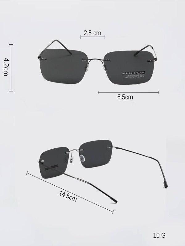 Men Rimless Fashion Glasses