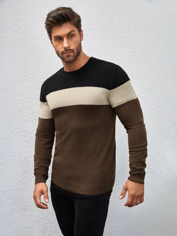 Manfinity Homme Men Color Block Sweater