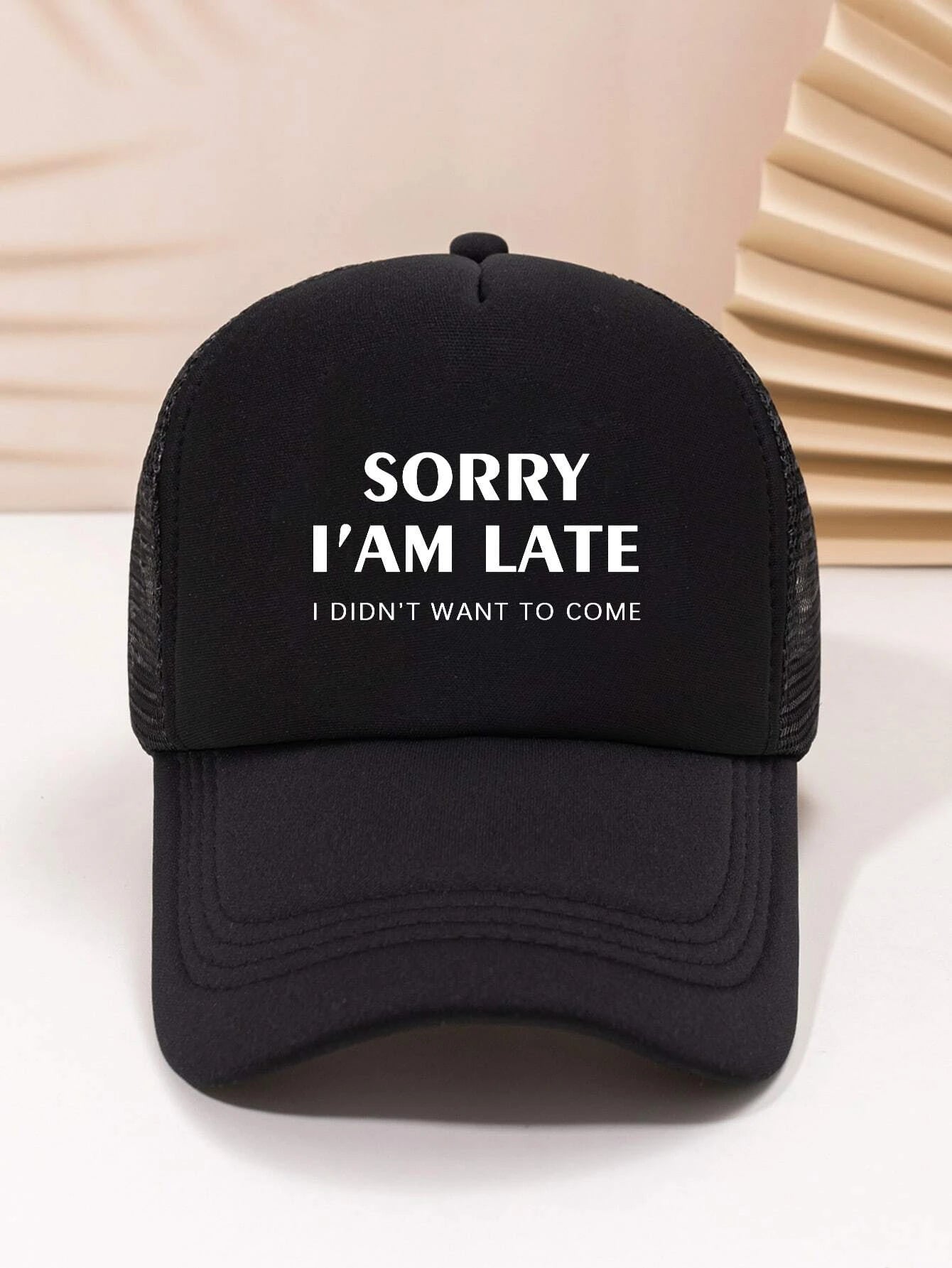 Men Slogan Graphic Trucker Hat