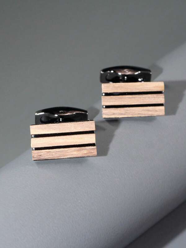 1Pair Fashion Board Decor Cufflinks For Men For Daily Decoration For A Stylish Look