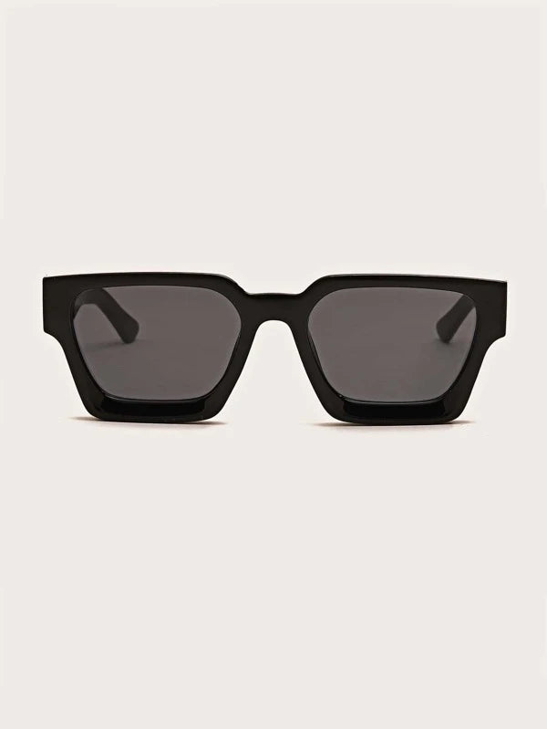 1pair Unisex Geometric Frame Fashionable Sunglasses For Outdoor