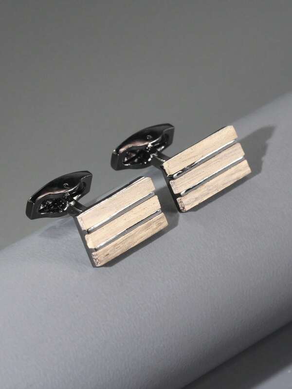 1Pair Fashion Board Decor Cufflinks For Men For Daily Decoration For A Stylish Look