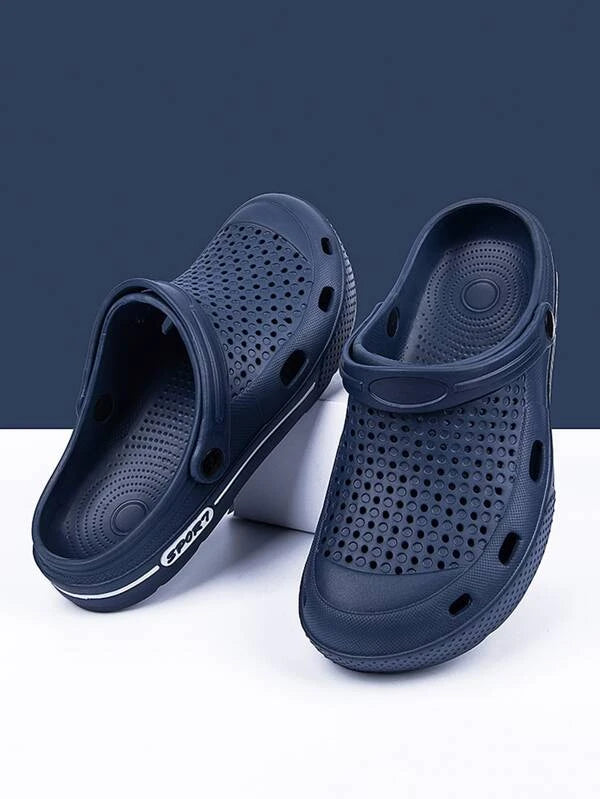 Men Hollow Design Slingback Vent Clogs