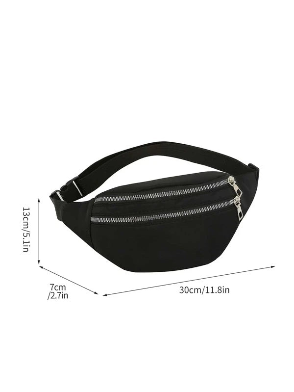 Man Sport Waist Pack Fanny Pack Crossbody Wallet Belt Travel Phone Bag Fashion Sport Pouch Chest Bag