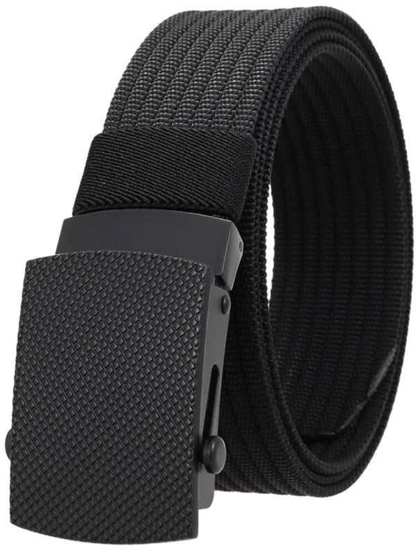 Men Automatic Buckle Tape Belt