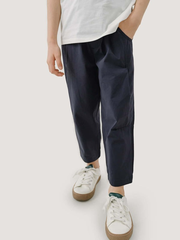 Boys Slant Pocket Solid Pants