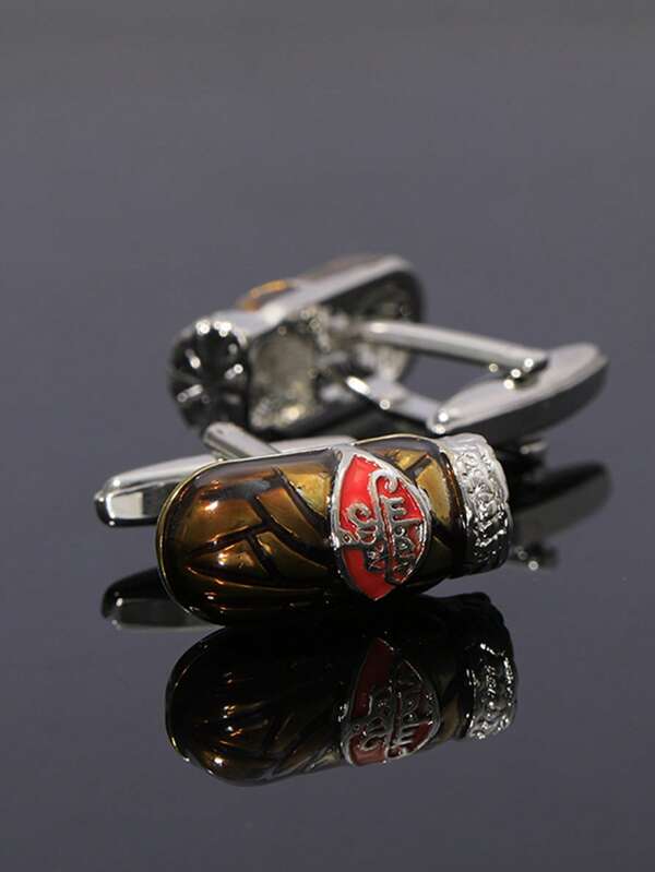 Letter Detail Cufflinks For A Stylish Look For Men Gift For Party