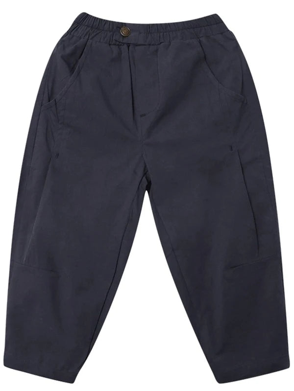 Boys Slant Pocket Solid Pants