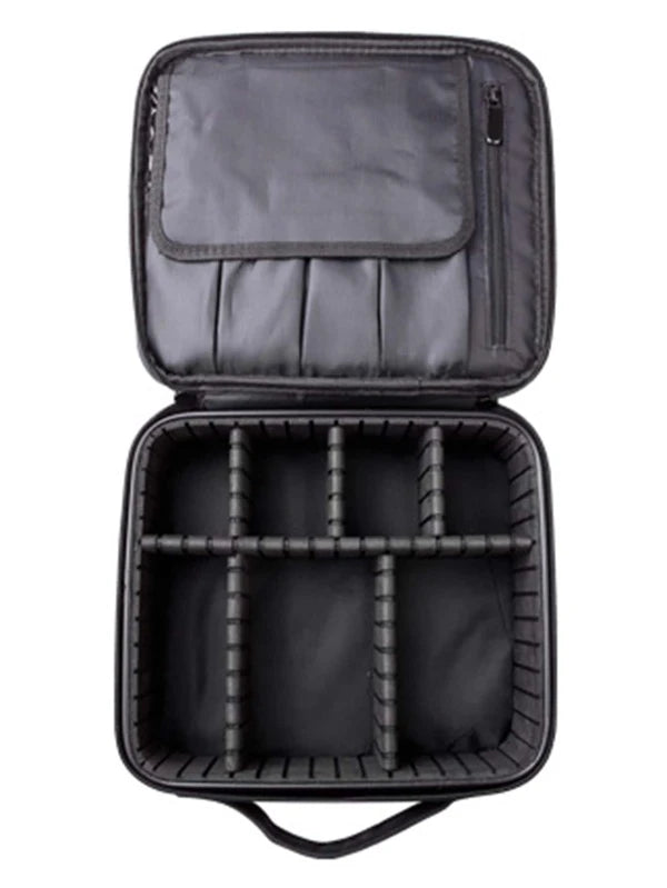 1pc Black Classified Storage Large Capacity Multi-Function Travel Makeup Bag For Women Girls