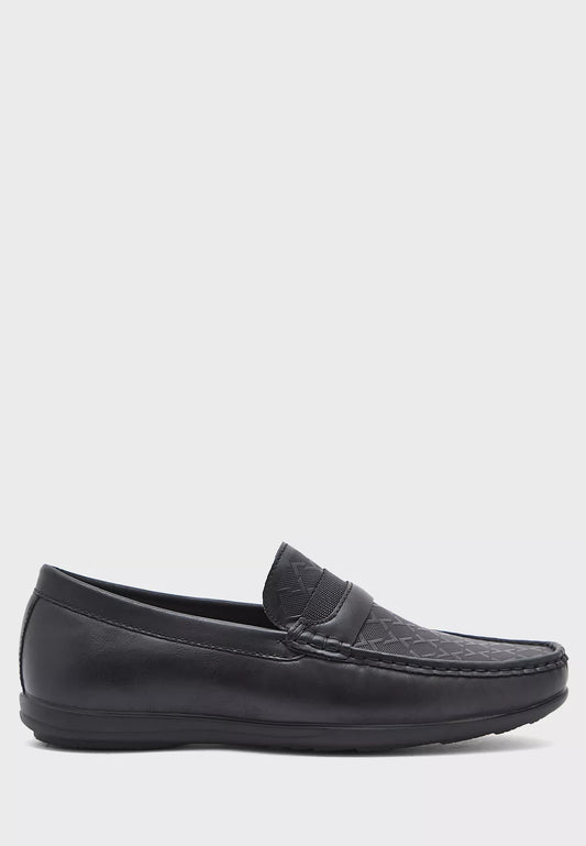 Webbing Detail Loafers