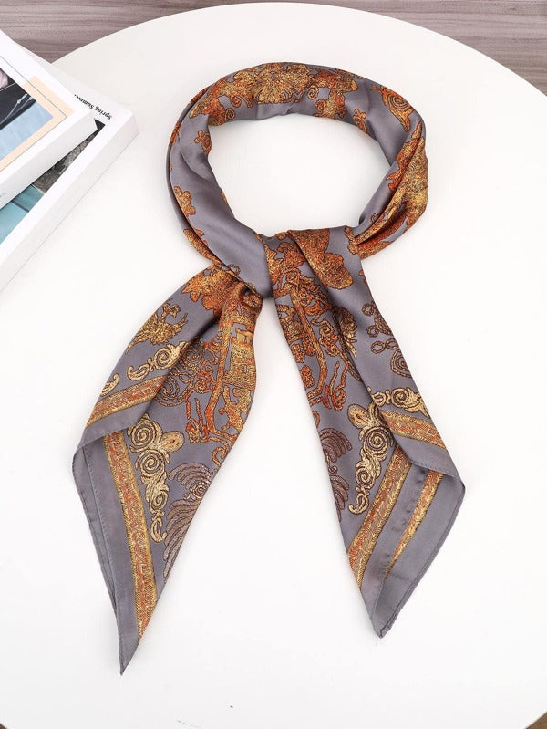 1pc Women Geometric Print Fashion Versatile Scarf For Daily Life