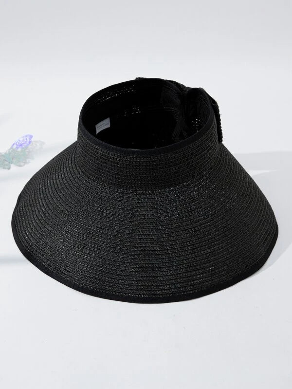 Solid Straw Visor Hat