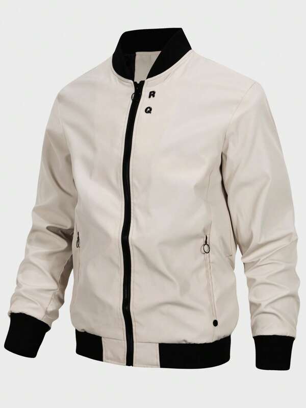 Manfinity Mode Men Zip Up Bomber Jacket