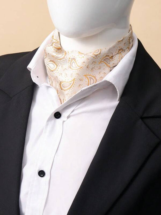 1pc Men Paisley Jacquard Fashion Scarf For Daily Life