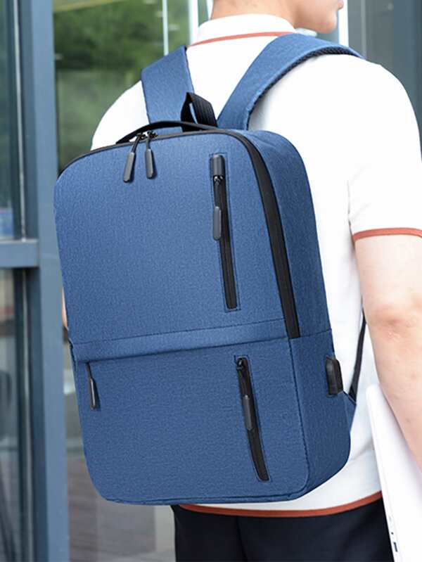 Men's 3Pcs Business Backpack Set School Backpack Set Back To School With Pencil Bag For Men, Students