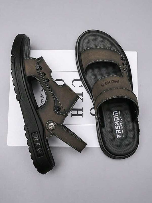 Men's Summer New Style Two Ways Casual Sandals, Thick & Anti-skid & Durable, Suitable For Beach