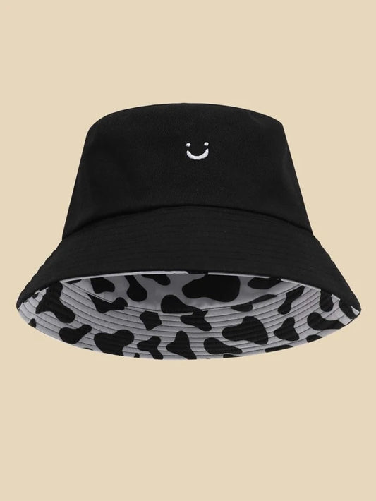 Expression Embroidered Reversible Bucket Hat