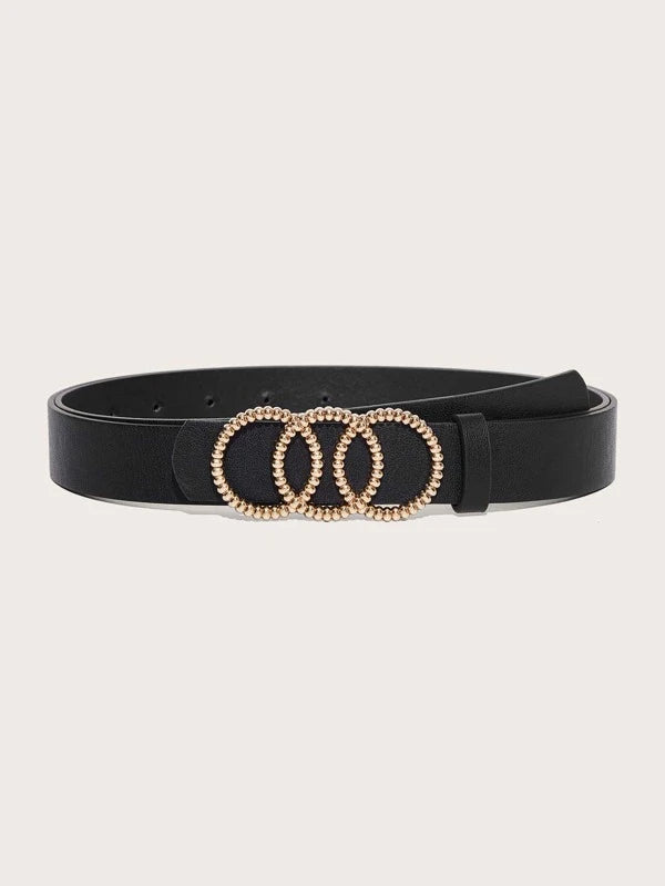 135CM Round Buckle Plus Size Belt