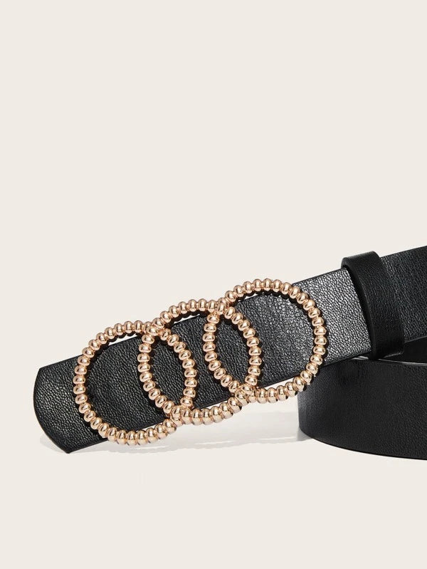 135CM Round Buckle Plus Size Belt