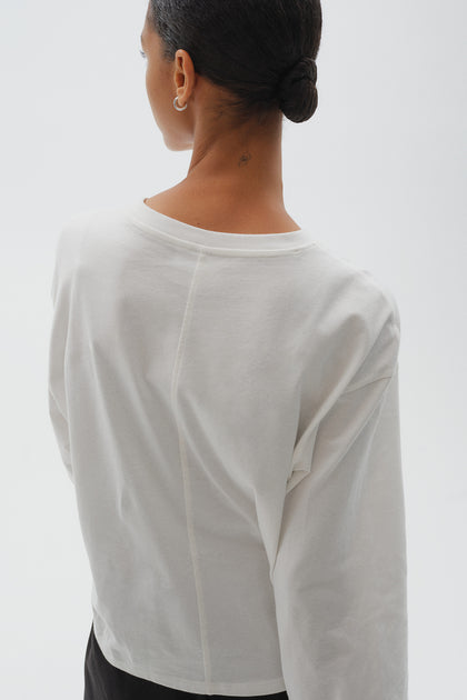 Long-sleeved cotton top