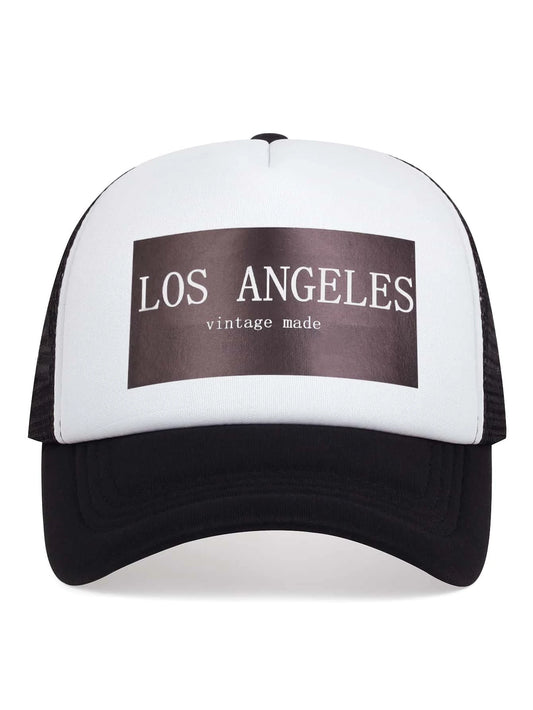 Men Letter Graphic Trucker Hat