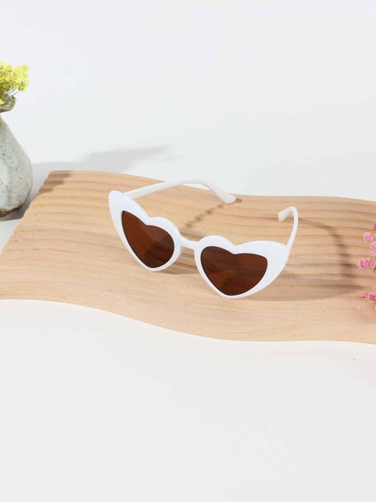 1pc Heart Design Party Glasses, Cute Party Glasses For Photo Prop, Kids