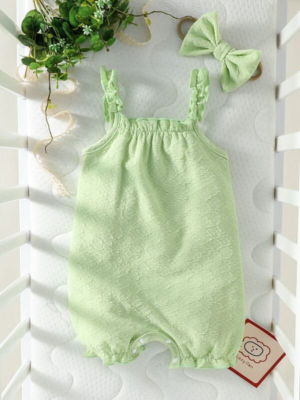 Baby Frill Trim Cami Romper