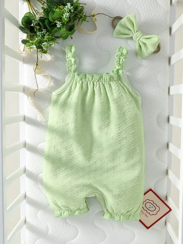 Baby Frill Trim Cami Romper