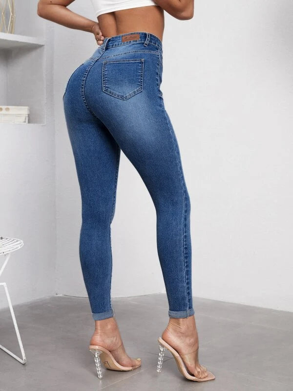 SHEIN Unity High Waist Skinny Jeans