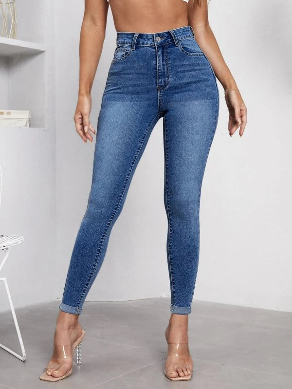 SHEIN Unity High Waist Skinny Jeans