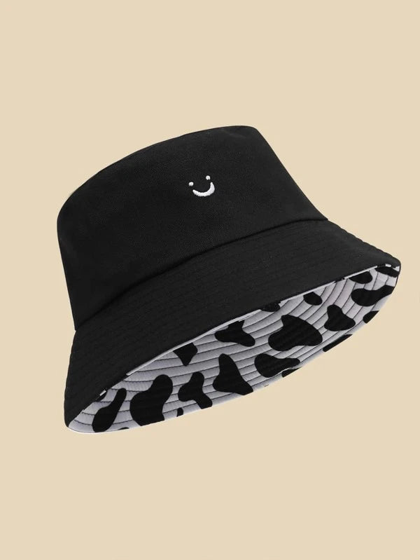 Expression Embroidered Reversible Bucket Hat