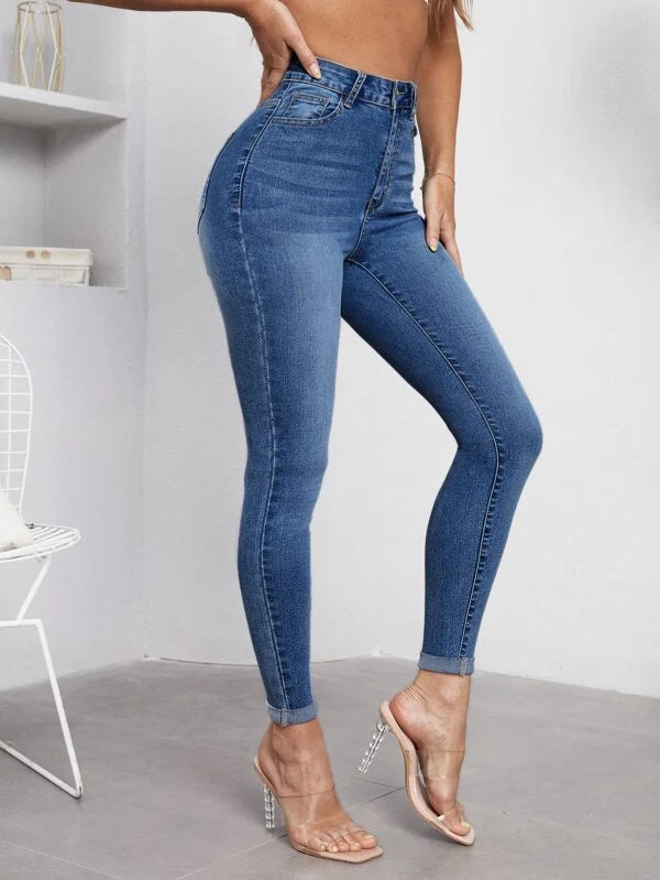 SHEIN Unity High Waist Skinny Jeans