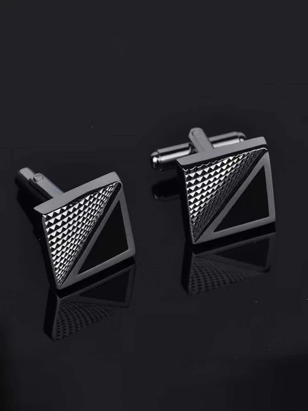 Men Geometric Cufflinks