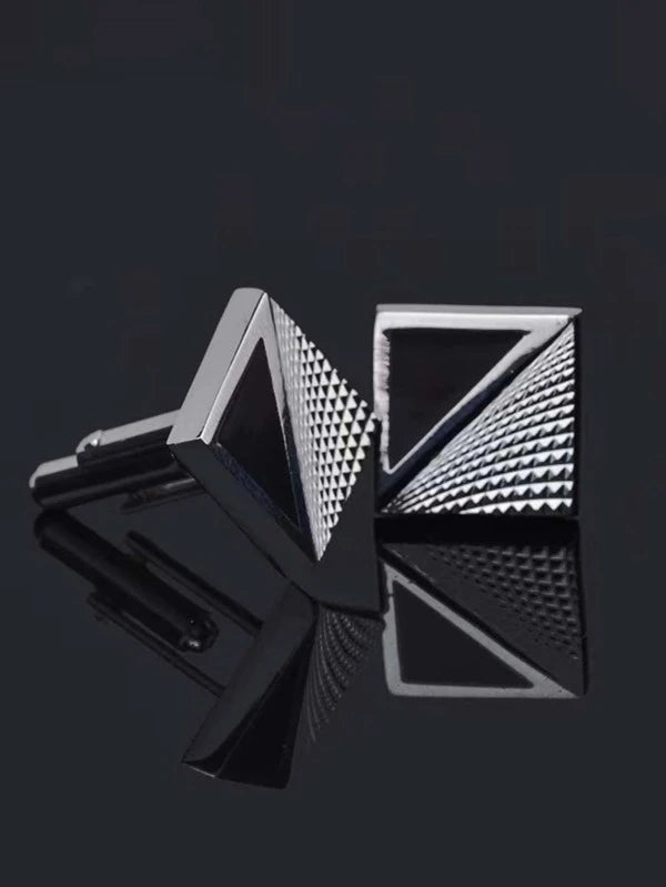 Men Geometric Cufflinks