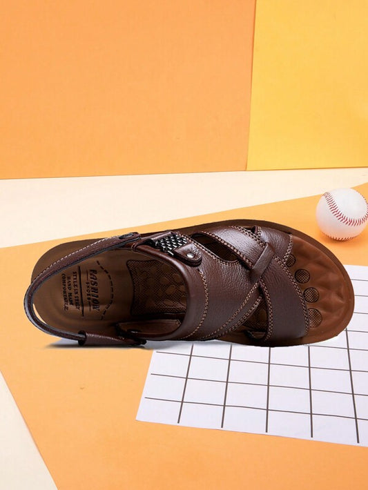 Men Minimalist Slingback Casual Sandals, Fashion Summer Sandals