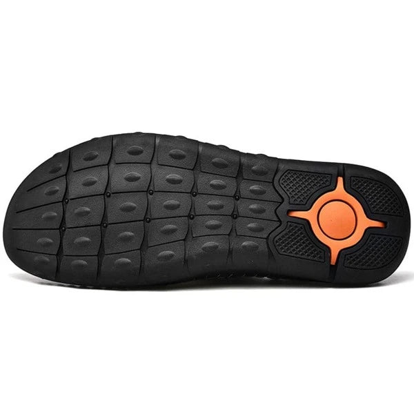 Men Breathable Hollow Out Sandals, Fashionable Outdoor Handmade Sandals