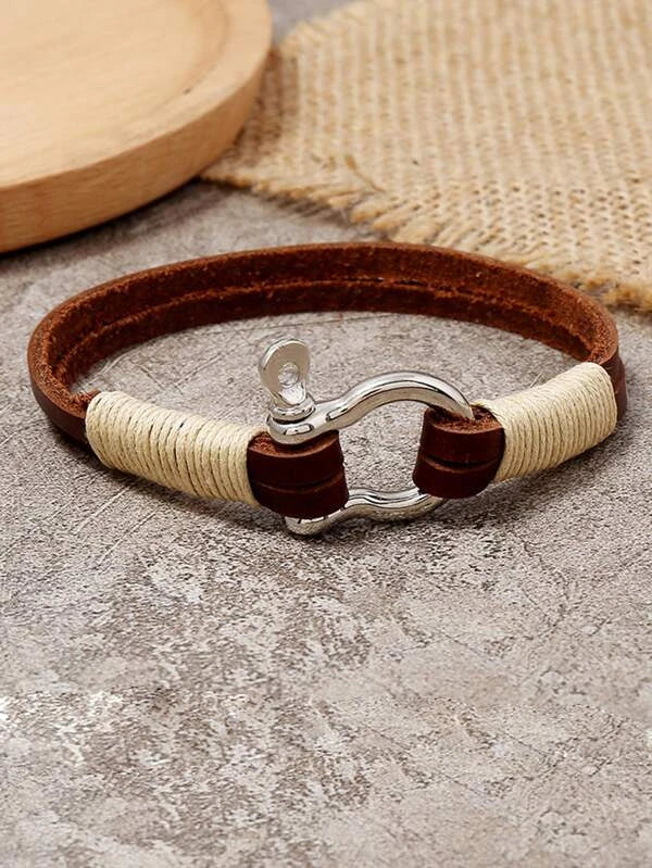 Men PU Leather Bracelet