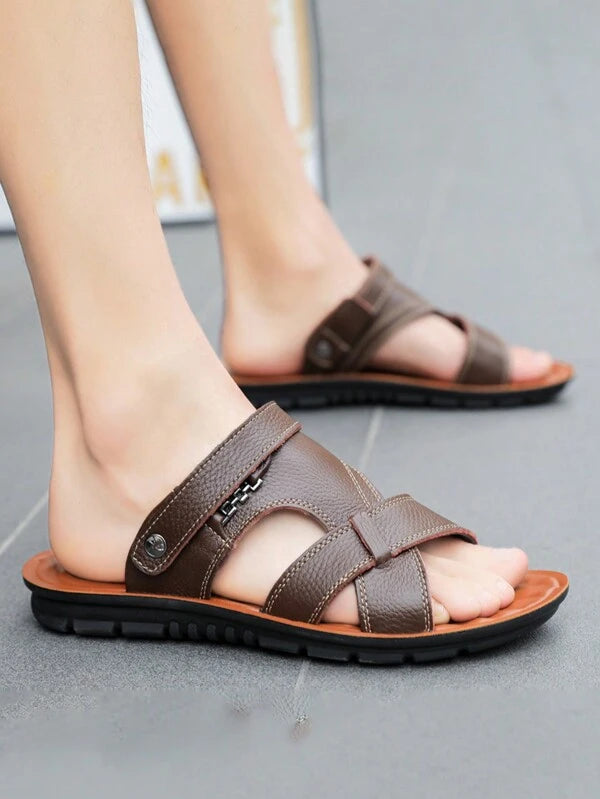 Men Minimalist Slingback Casual Sandals, Fashion Summer Sandals