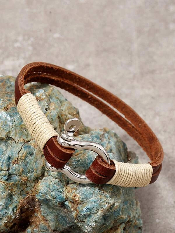 Men PU Leather Bracelet