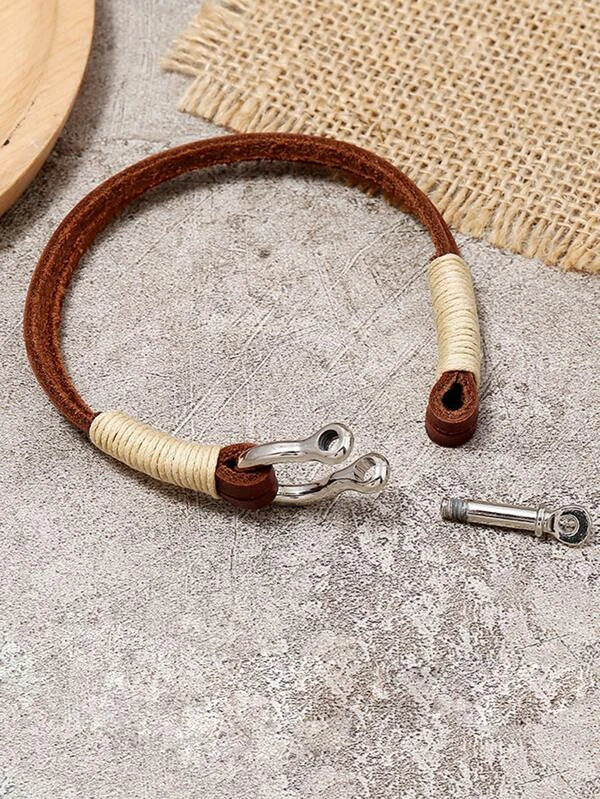 Men PU Leather Bracelet