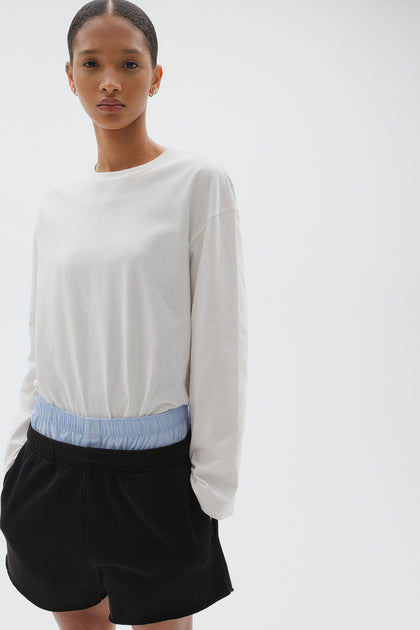 Long-sleeved cotton top