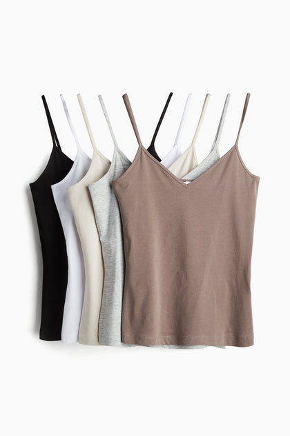 5-pack strappy tops