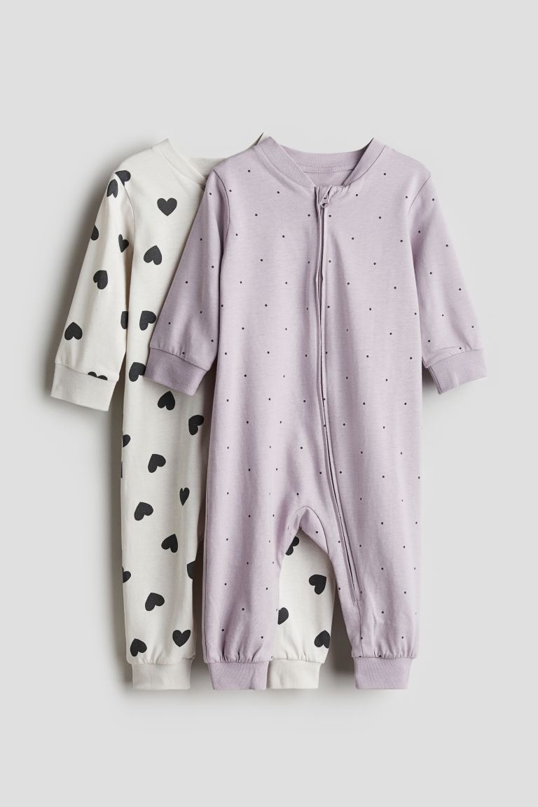 2-Piece Patterned and Cotton Pajamas