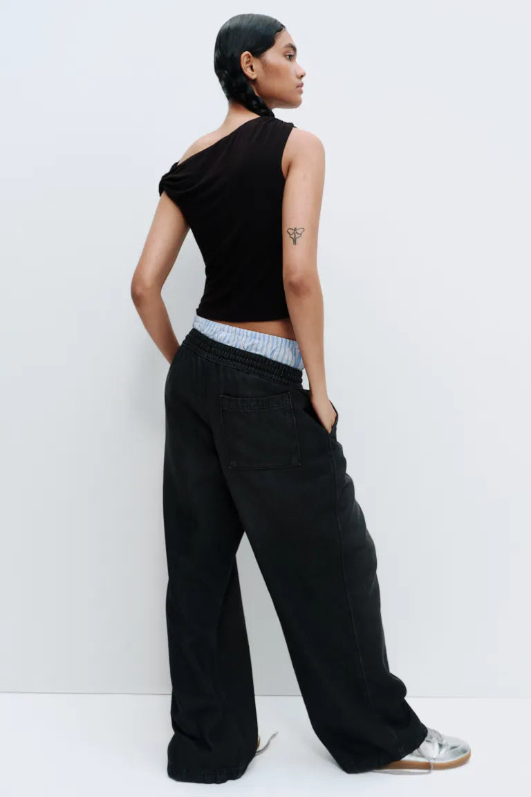 Denim Pull-on Trousers