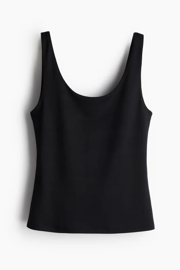 Sleeveless Microfiber Top