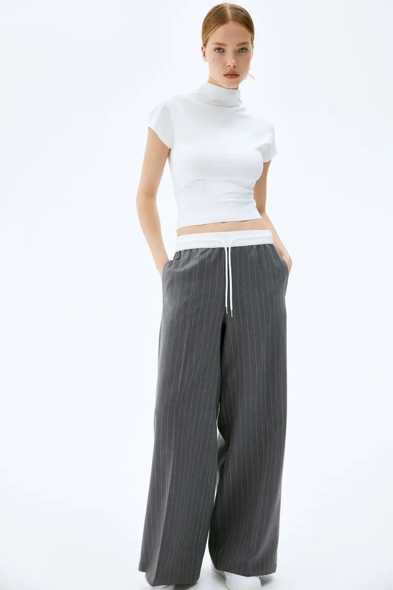 Wide Pull-on Trousers